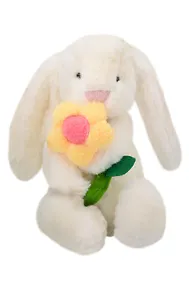 Купить Мягкая игрушка Зайчик с цветочком (37см) (12-191025-I9) — Фото №1