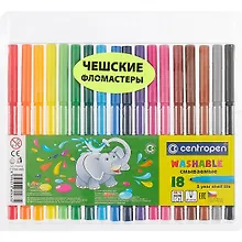 Купить Фломастеры Centropen, 18 цветов — Фото №1