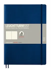 Купить Книга для записей B5, 61 лист в точку "Classic", мягкая обложка, синий неви, Leuchtturm1917 — Фото №1