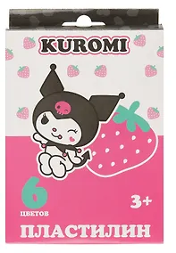Купить Пластилин 6цв 120гр "Kuromi" к/к, стек — Фото №1