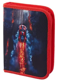 Купить Пенал 1 отделение "Foggy car" с наполнением, 21*14см, 24 предмета — Фото №1