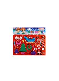 Купить Трафарет пластиковый в пакете с хедером, 19*12.5 см, новогодний (11-24156-2027) — Фото №1