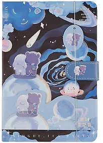Купить Книга для записей А5 100л лин. "Cosmic"  с магнитной застежкой — Фото №1