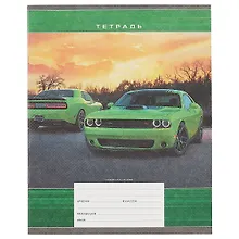 Купить Тетрадь в клетку Hatber, "Машины", 12 листов, в ассортименте — Фото №1