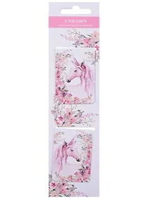 Купить Магнитные закладки «Unicorn», белые, 2 штуки — Фото №1