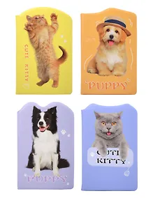 Купить Книга для записей А5 96л "Animals" тонир.блок, ПВХ-обл, ассорти — Фото №1