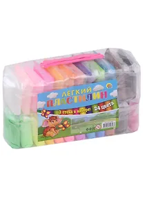 Купить Масса для лепки. Легкий пластилин, 24 цвета, 3 стека — Фото №1