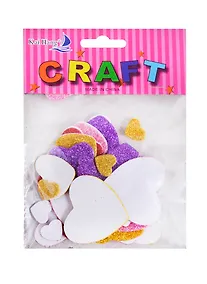 Купить Элементы из EVA клеящиеся, блестящие. Сердечки (11-21150-44/11-21136-44) — Фото №1