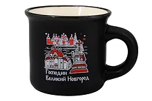 Купить Мини-кружка "Великий Новгород", (черная) (фарфор) (5см) (Великий Новгород) (065-9-M-28-BL) — Фото №1