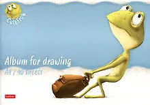 Купить Альбом для рисования Hatber, "Лягушонок Ден", А4, 40 листов, в ассортименте — Фото №1