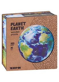 Купить Деревянный пазл с двухслойной крышкой Планета Земля M, 153 детали — Фото №1