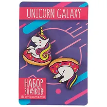 Купить Значок на подложке Unicorn galaxy (8 х 12 см) (2691140) (упаковка) — Фото №1
