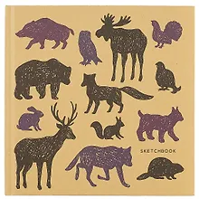 Купить Скетчбук «Яркие наброски (животные)», 80 листов, 19.5 х 19.5 см — Фото №1