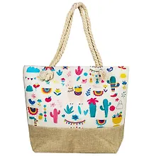 Купить Сумка пляжная Ламы и кактусы СП-6507 — Фото №1