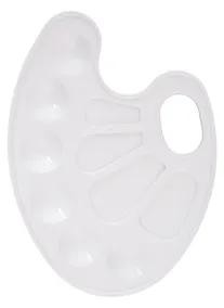 Купить Палитра овальная, белая — Фото №1