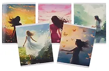 Купить Тетрадь 48л кл. "Безмятежность" мел.картон, ассорти — Фото №1