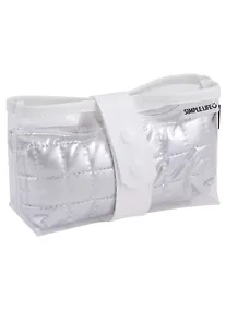 Купить Косметичка с ремешком Simple Life (серебро) (ПВХ) (21х11х5) — Фото №1