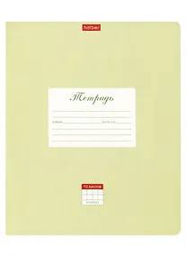 Купить Тетрадь в клетку Hatber, "Пастель Салатовая", 12 листов — Фото №1