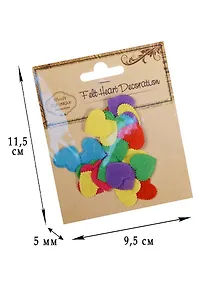 Купить Фетровые сердечки микс, 2*1,8см, 30 шт (D26001246) — Фото №1