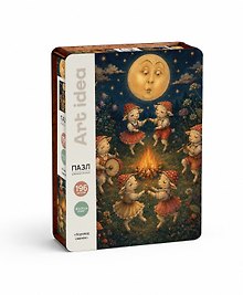 Купить Пазл фигурный Хоровод овечек (196 деталей) (14+) (коробка) (упаковка) — Фото №1
