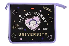 Купить Папка для тетрадей А5 "Mi-Mi Bunny" 2отд, молния, пластик — Фото №1