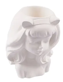 Купить Фигурное кашпо Девушка с ушками (гипс) (7х9х11) (9396935) — Фото №1