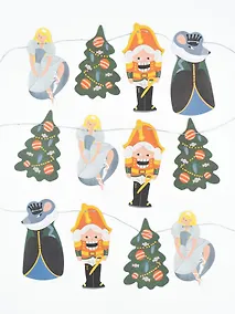 Купить Гирлянда Щелкунчик (3м) (картон) — Фото №1