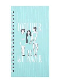 Купить Записная книжка "Girls", 9.4 х 17.4 см, 100 листов, клетка, мятный — Фото №1