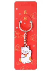 Купить Брелок Котик Манэки-нэко (металл) — Фото №1