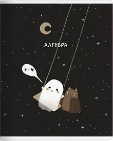 Купить Тетрадь 48л кл. ТЕМА "Boo. Алгебра", мел.картон, микротекстурирование, ламинация, справ.мат-лы, QR код — Фото №1