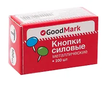 Купить Кнопки силовые цветные GoodMark, 100 штук — Фото №1
