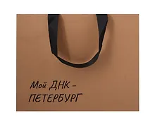 Купить Пакет А4 28*35*11 СПб "Мой ДНК-Петербург" крафт, горизонт. — Фото №1