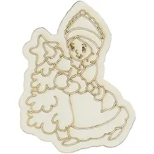 Купить Трафарет с магнитом Снегурочка (148х210) (MG-003) (3+) (Песочный мир) — Фото №1