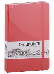 Купить Скетчбук 13*21 80л "Sketchmarker" красный, нелинованн. 140г/м2, слоновая кость, тв.обл. — Фото №1