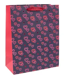 Купить Пакет А4 32*26*12 "Сердечки" жен., бум.мат.ламинат — Фото №1