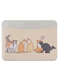 Купить Чехол для карточек горизонтальный Влюбленные котики — Фото №1