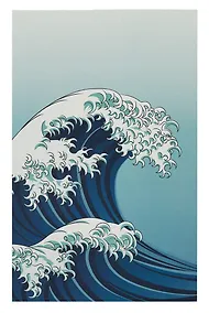 Купить Блокнот А4 40л кл. "Волна" склейка, мел.картон, офсет — Фото №1