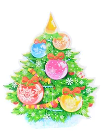 Купить Плакат вырубной "Новогодняя Елочка" — Фото №1