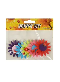 Купить Набор из фетра Разноцв. подсолнухи с божьей коровкой (11051902) (6 шт) (цвета микс) — Фото №1