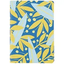 Купить Ежедневник полудат. А5 160л "Jungle" синий, иск.кожа, интегр.переплет, ляссе — Фото №1