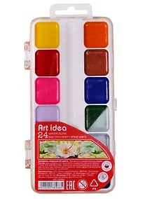 Купить Краски акварельные Art idea, 24 цвета — Фото №1