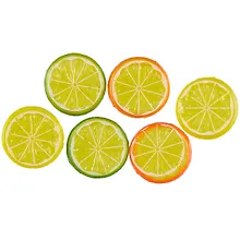 Купить Искусственный декор Дольки цитрусовые уголки , 4 см, 6 шт микс (орр) — Фото №1