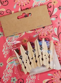 Купить Набор для творчества Прищепки, 5шт неокраш (дерево) — Фото №1