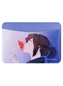 Купить Чехол для карточек горизонтальный Аниме Синтонимы Персонаж с бабочкой (цветной) (Медина Мирай) (ДКГ2022-115) — Фото №1