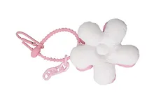 Купить Брелок-обвес на сумку Цветочек Белый/Розовый (текстиль) (12-3307032615-6122) — Фото №1