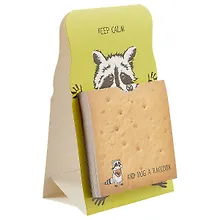 Купить Блок бумаги «Еноты», 7 х 7 см — Фото №1