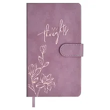 Купить Ежедневник недат. А6+ 120л "Тиволи глосс" сиреневый, кожзам, тв.переплет, тиснение фольгой, магнит.клапан, офсет, ляссе — Фото №1