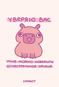 Купить Блокнот, А5, 64 л "Панкейки. Уверяю вас, мне можно доверить огнестрельное оружие" — Фото №1