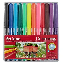 Купить Фломастеры Art idea, 12 цветов — Фото №1