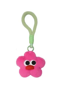 Купить Брелок-обвес на сумку Цветочек с глазками Фуксия (текстиль) (12-3307032615-6135) — Фото №1